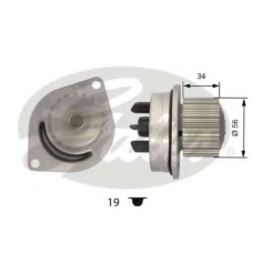 WP0038 GATES Водяной насос
