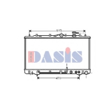 560150N AKS DASIS Радиатор, охлаждение двигателя