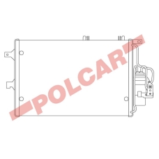 5556K83X POLCAR Skraplacze klimatyzacji