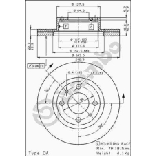 09.4289.20 BREMBO Тормозной диск