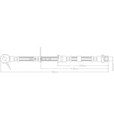 6199 REMKAFLEX Тормозной шланг