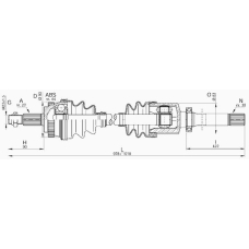 DRS6109.00 OPEN PARTS Приводной вал