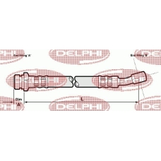 LH6054 DELPHI Тормозной шланг