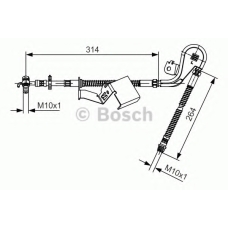 1 987 481 470 BOSCH Тормозной шланг