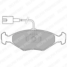 LP1855 DELPHI Комплект тормозных колодок, дисковый тормоз