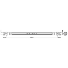 VBH608 MOTAQUIP Тормозной шланг