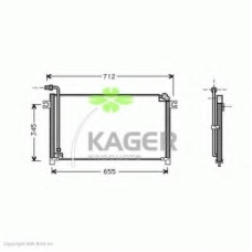 94-6319 KAGER Конденсатор, кондиционер