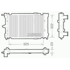 DRM32031 DENSO Радиатор, охлаждение двигателя