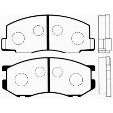 J PA-239AF JAPANPARTS Комплект тормозных колодок, дисковый тормоз