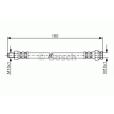 1 987 481 009 BOSCH Тормозной шланг