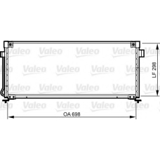 814259 VALEO Конденсатор, кондиционер