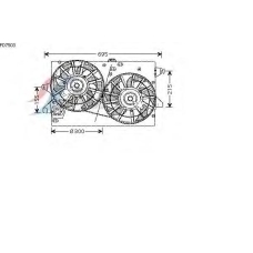 FD7503 AVA Вентилятор, охлаждение двигателя