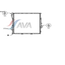 BWA2275 AVA Радиатор, охлаждение двигателя