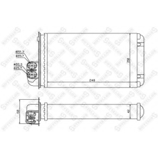 10-35042-SX STELLOX Теплообменник, отопление салона