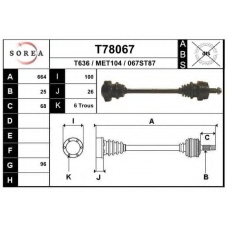 T78067 EAI Приводной вал