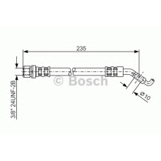 1 987 476 207 BOSCH Тормозной шланг