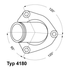 4180.82D WAHLER Термостат, охлаждающая жидкость
