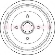 329229B BENDIX Тормозной барабан