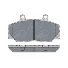 SP 166 SCT Комплект тормозных колодок, дисковый тормоз