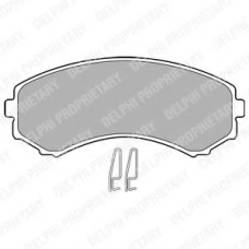 LP1462 DELPHI Комплект тормозных колодок, дисковый тормоз