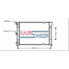 1316301 KUHLER SCHNEIDER Радиатор, охлаждение двигател