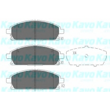 KBP-6515 KAVO PARTS Комплект тормозных колодок, дисковый тормоз