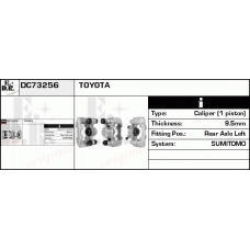 DC73256 EDR Тормозной суппорт