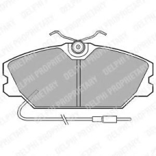 LP542 DELPHI Комплект тормозных колодок, дисковый тормоз