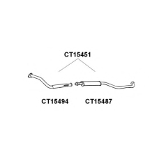 CT15451 VENEPORTE Предглушитель выхлопных газов