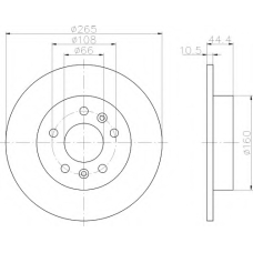 8DD 355 103-531 HELLA Тормозной диск