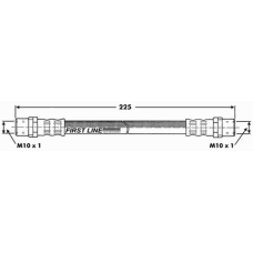 FBH6629 FIRST LINE Тормозной шланг
