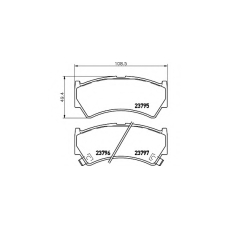 8DB 355 017-031 HELLA Комплект тормозных колодок, дисковый тормоз