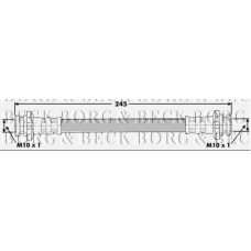 BBH6772 BORG & BECK Тормозной шланг