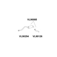 VL90085 VENEPORTE Глушитель выхлопных газов конечный