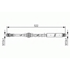1 987 481 446 BOSCH Тормозной шланг