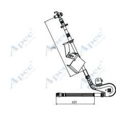 HOS3906 APEC Тормозной шланг