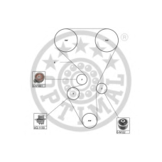 SK-1392AQ1 OPTIMAL Водяной насос + комплект зубчатого ремня