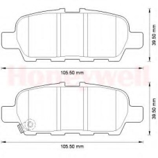 572573B BENDIX Комплект тормозных колодок, дисковый тормоз