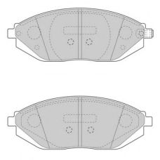 FD7618A NECTO Комплект тормозных колодок, дисковый тормоз