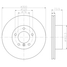 8DD 355 111-911 HELLA PAGID Тормозной диск