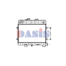 050230N AKS DASIS Радиатор, охлаждение двигателя