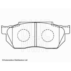 ADH24213 BLUE PRINT Комплект тормозных колодок, дисковый тормоз