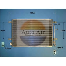 16-9701 AUTO AIR GLOUCESTER Конденсатор, кондиционер