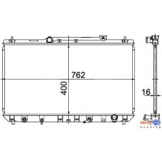 8MK 376 718-531 HELLA Радиатор, охлаждение двигателя