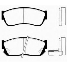 J PA-805AF JAPANPARTS Комплект тормозных колодок, дисковый тормоз
