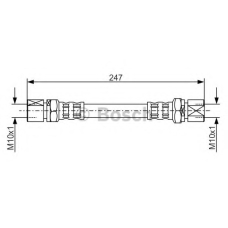 1 987 476 874 BOSCH Тормозной шланг