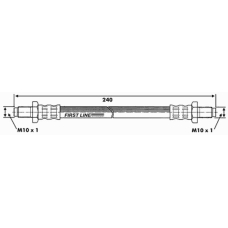 FBH6474 FIRST LINE Тормозной шланг