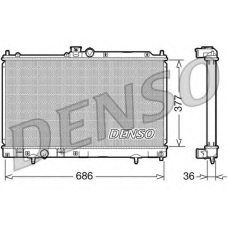 DRM45022 DENSO Радиатор, охлаждение двигателя