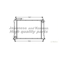 H557-01 ASHUKI Радиатор, охлаждение двигателя