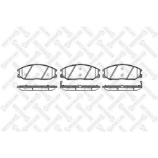 782 012B-SX STELLOX Комплект тормозных колодок, дисковый тормоз
